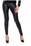 Legginsy ocieplane imitacja skóry Moda Fashion