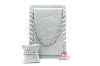 Komplet Zenzhu z prawdziwych pereł 