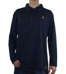 Męska koszulka polo Blu Apparel z długim rękawem, logo łódka 