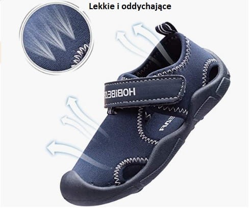 Sandałki  dziecięce buty do wody szybkoschnące granatowe HOBIBEAR