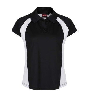 Koszulka polo damska sportowa oddychająca lekka czarna OUTLET Akoa