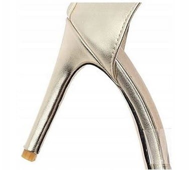 Sandały damskie KISSYAYA na obcasie srebrne 41