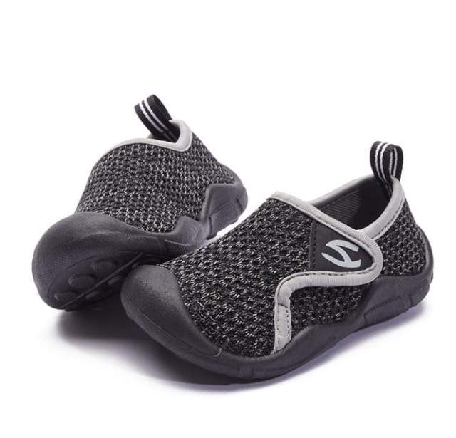 Trampki dziecięce antypoślizgowe Hobibear szare