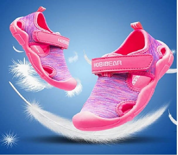 Sandałki dziecięce buty do wody szybkoschnące różowe HOBIBEAR