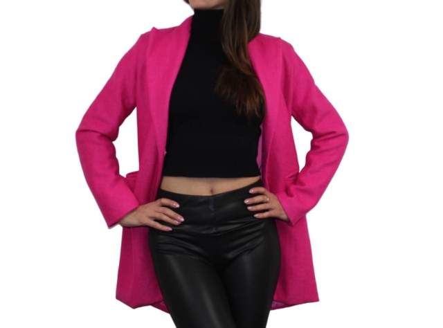 Płaszczyk damski Meiyizu różowy2.jpg