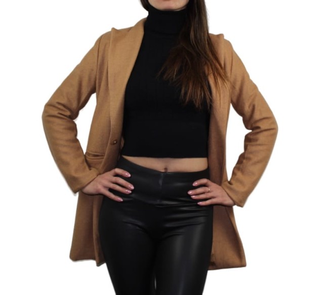 Płaszczyk damski Meiyizu beżowy (5).jpg