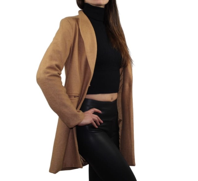 Płaszczyk damski Meiyizu beżowy (6).jpg