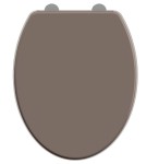 Deska sedesowa Allibert wolnoopadająca KLIK KLAK termoplast antracyt brąz OUTLET