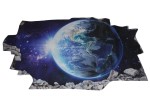 Fototapeta 3D kosmos kula ziemska naklejka ścienna winylowa 135x80 OUTLET