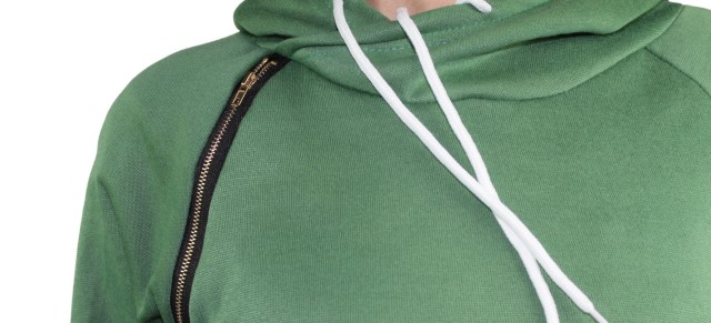 bluza damska długa z kapturem zielona3.jpg