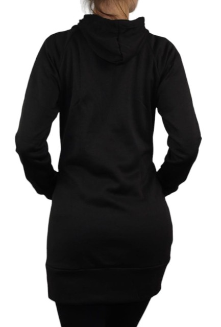 bluza damska długa z kapturem czarna 3.jpg