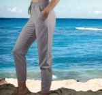 Spodnie damskie joggery lekkie letnie szare S sportowe treningowe OUTLET