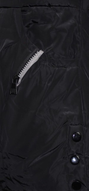 Kurtka damska zimowa płaszczyk z odpinanym kapturem czarna 4.jpg