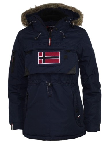 Damska kurtka zimowa parka Geographical Norway Bougie granatowa 1.jpg
