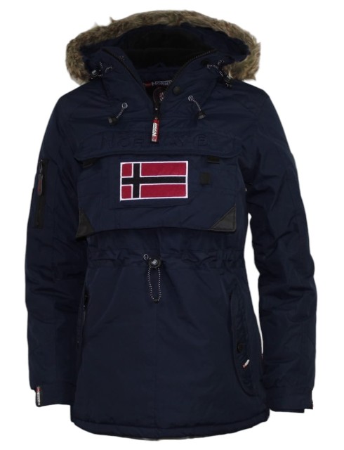 Damska kurtka zimowa parka Geographical Norway Bougie granatowa 1.jpg