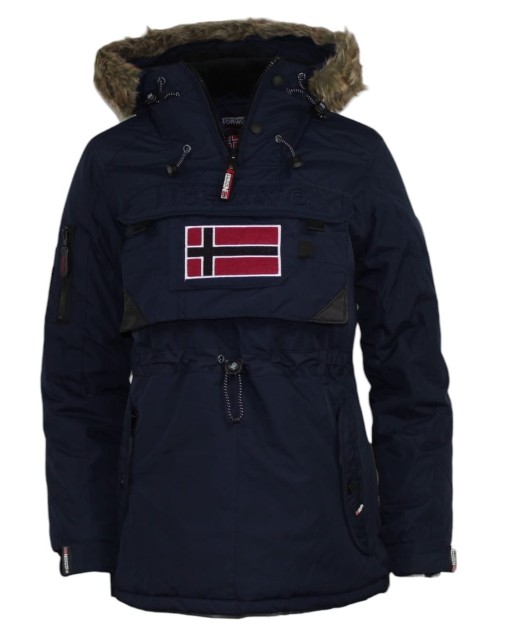 Damska kurtka zimowa parka Geographical Norway Bougie granatowa 2.jpg