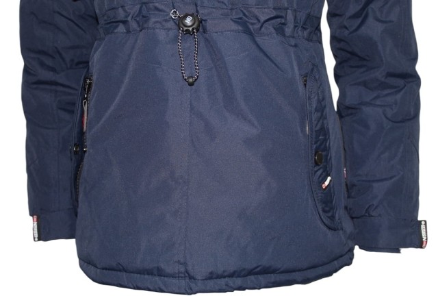 Damska kurtka zimowa parka Geographical Norway Bougie granatowa 5.jpg