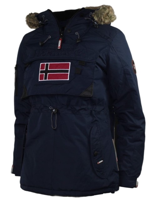 Damska kurtka zimowa parka Geographical Norway Bougie granatowa 8.jpg