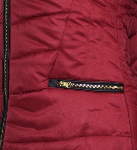 Kurtka damska pikowana Love My Fashions bordowa 5.jpg