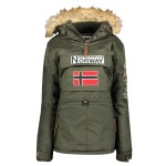 Kurtka damska narciarska Bridget Lady khaki z kapturem Geographical Norway