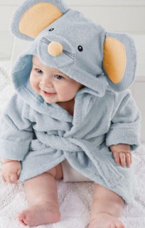 Ręcznik, szlafrok niemowlęcy Zwierzaki Słonik