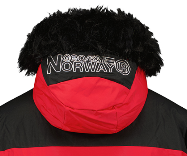 Kurtka męska narciarska z kapturem Geographical Norway Bruno czerwona (1).png