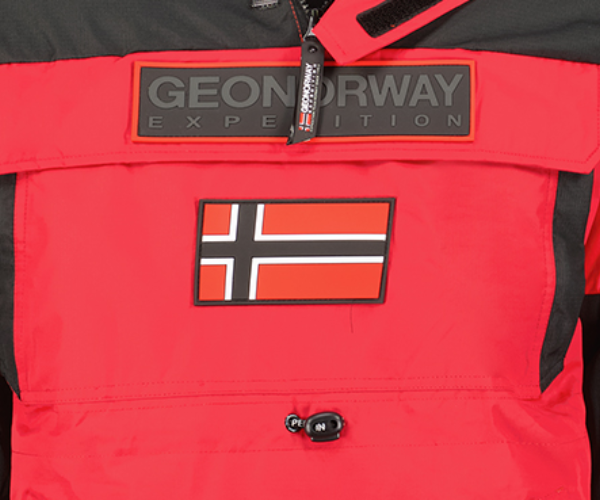 Kurtka męska narciarska z kapturem Geographical Norway Bruno czerwona (4).png