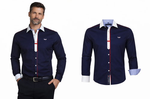 Koszula Męska Carisma granatowa