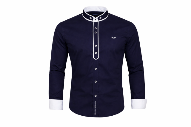 Koszula męska Carisma – stójka, elegancka, slim fit  (2).png