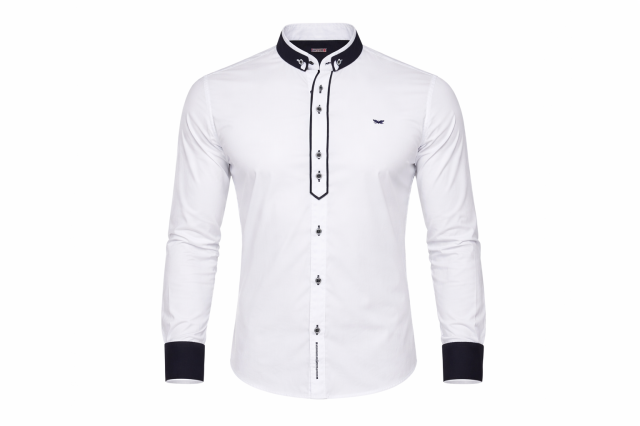 Koszula męska Carisma – stójka, elegancka, slim fit  (6).png