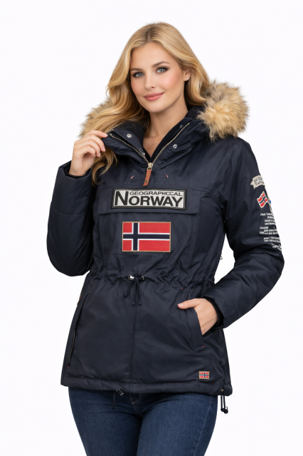 Kurtka damska narciarska Geographical Norway BRIDGET LADY granatowa z kapturem.png