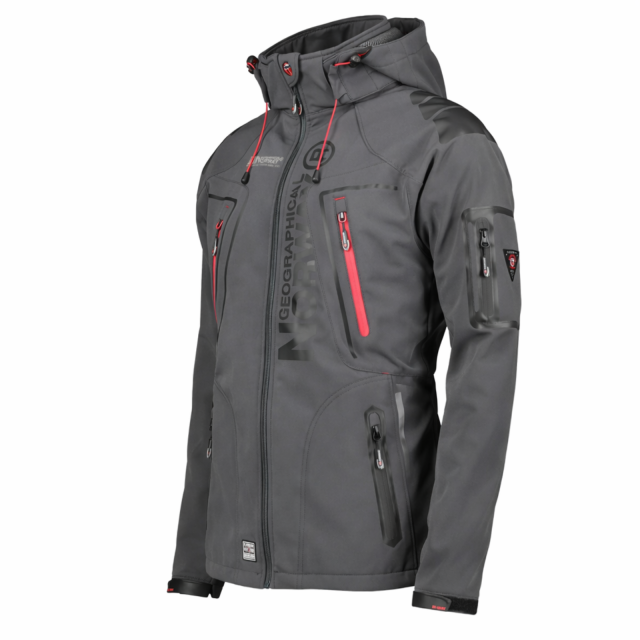 Kurtka męska softshellowa narciarska Geographical Norway Techno szara.png