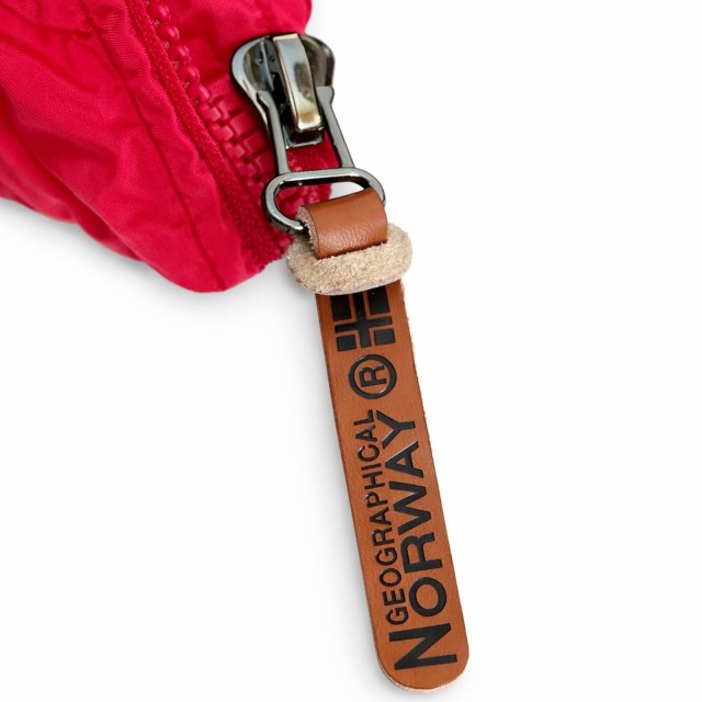 Kamizelka męska puchowa Geographical Norway VILANO czerwona z kapturem zamek.jpg