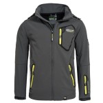 Kurtka męska softshell narciarska Geographical Norway TSUNAMI MEN szara 3XL