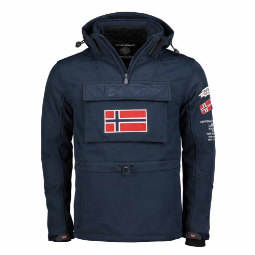 Kurtka męska narciarska softshell Geographical Norway Target Men granatowa przod.jpg
