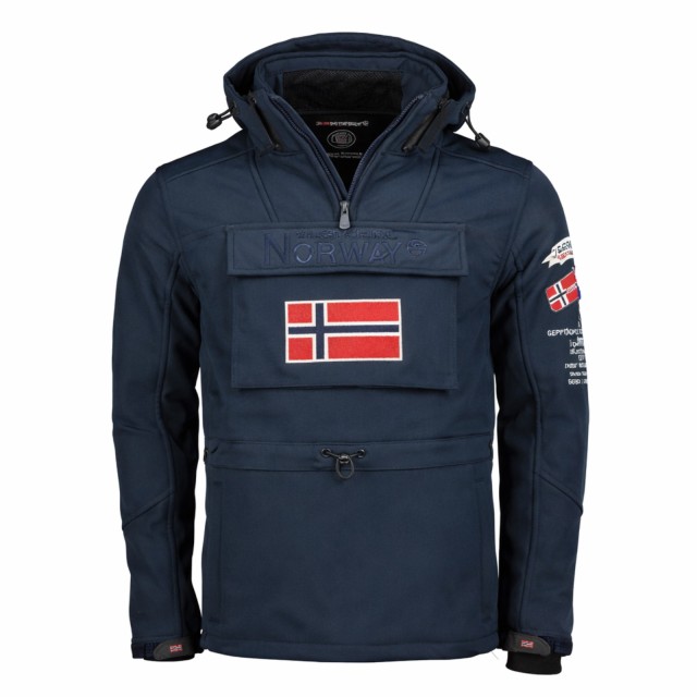 Kurtka męska narciarska softshell Geographical Norway Target Men granatowa przod.jpg