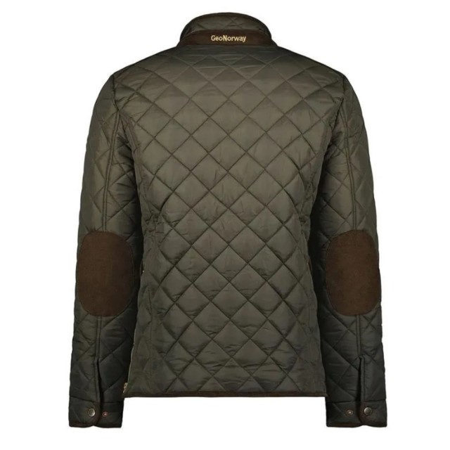 Kurtka męska pikowana jesienno-zimowa Geographical Norway ABITA ze stójką khaki tył.jpg