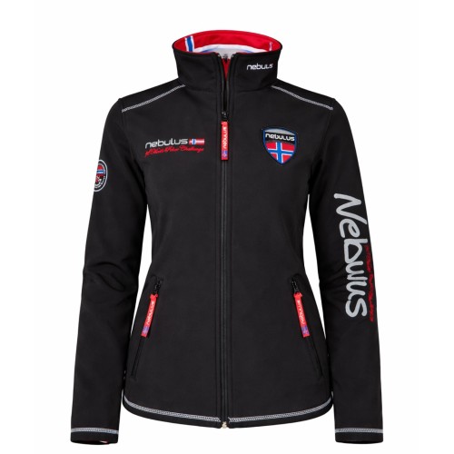 Kurtka damska bluza softshell Nebulus czarna przod.jpg