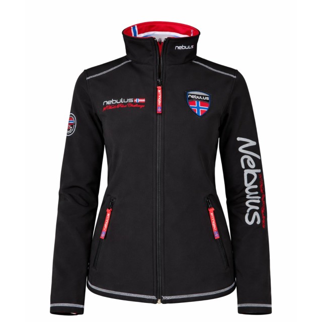 Kurtka damska bluza softshell Nebulus czarna przod.jpg