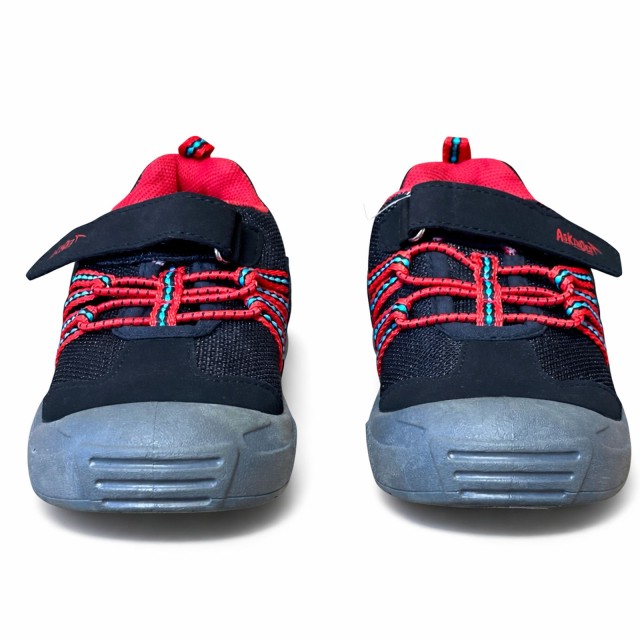 BUTY DZIECIĘCE SPORTOWE ASHION CZARNE LEKKIE SZKOŁA RZEP HIT przod oba buty