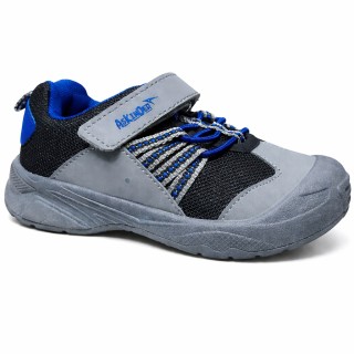 Buty dziecięce sportowe szare na rzep lekkie sneakersy Ashion Askinder OUTLET