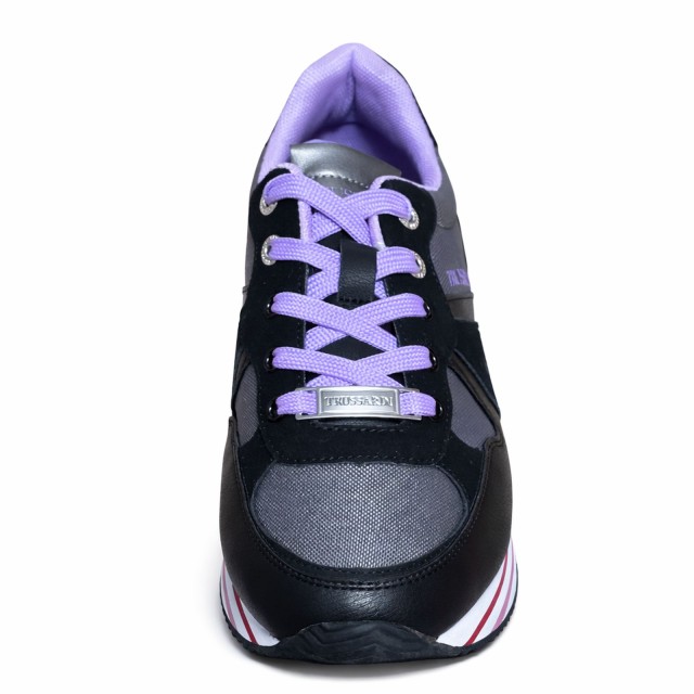 Sneakersy damskie Trussardi SNK Clement K299 czarne przod