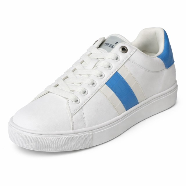 Sneakersy damskie sportowe Trussardi SNK Aura biały bok przod