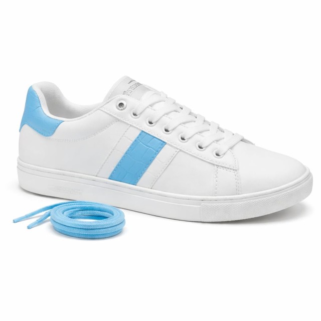 Sneakersy damskie sportowe Trussardi SNK Aura biały bok lewy