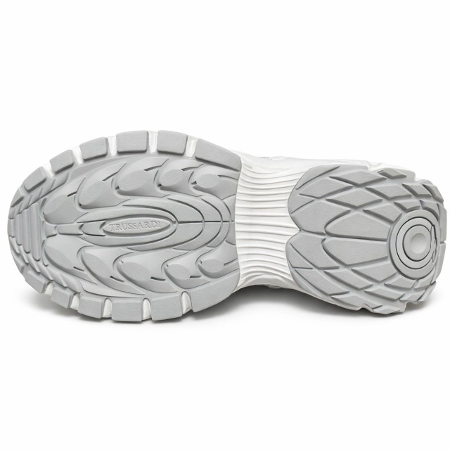 Sneakersy damskie Trussardi Retro Mule Sneaker białe podeszwa