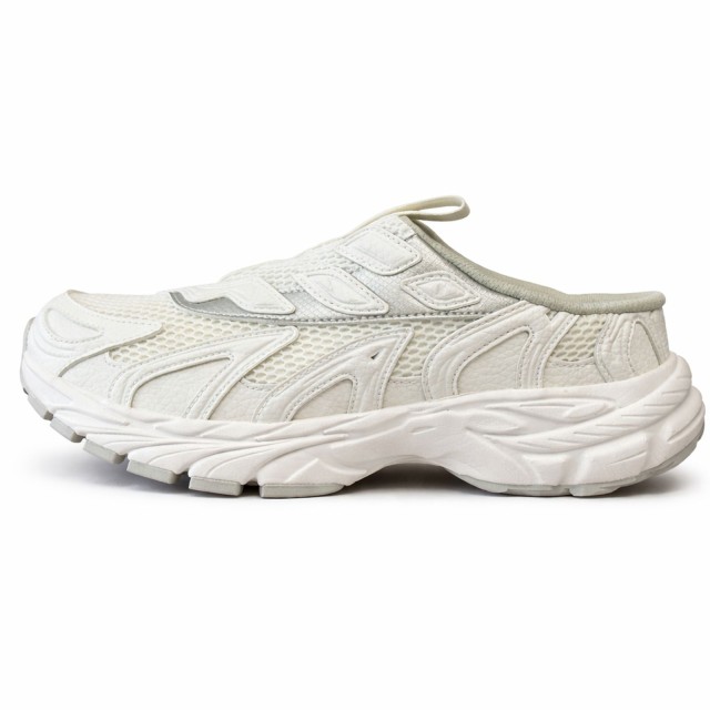 Sneakersy damskie Trussardi Retro Mule Sneaker białe bok lewy