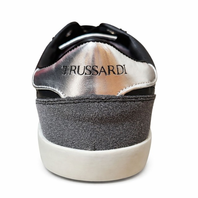 Sneakersy damskie Trussardi SNK Ector EMB - TJW124800 czarne tył