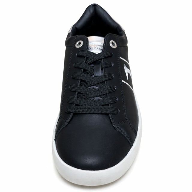 Sneakersy damskie Trussardi SNK Ector EMB - TJW124800 czarne przod