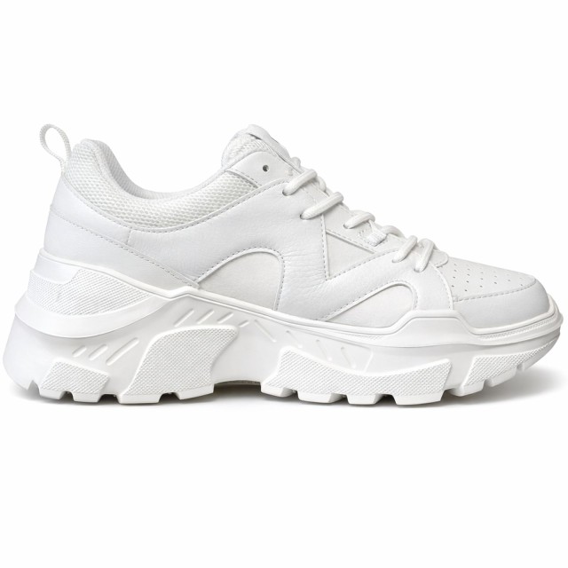 Sneakersy unisex Trussardi Runner Synthetic Bufalo białe bok prawy