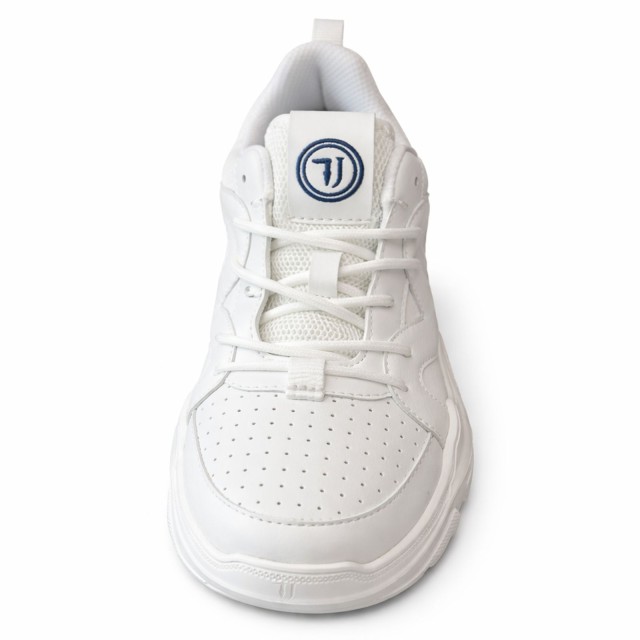 Sneakersy unisex Trussardi Runner Synthetic Bufalo białe przod